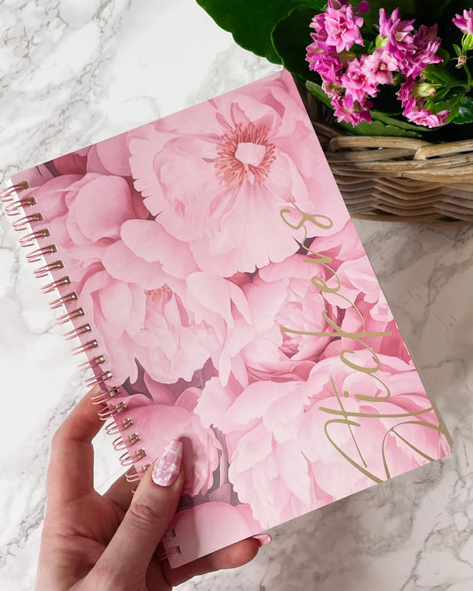 Herbruikbaar stickerboek | roze bloemen
