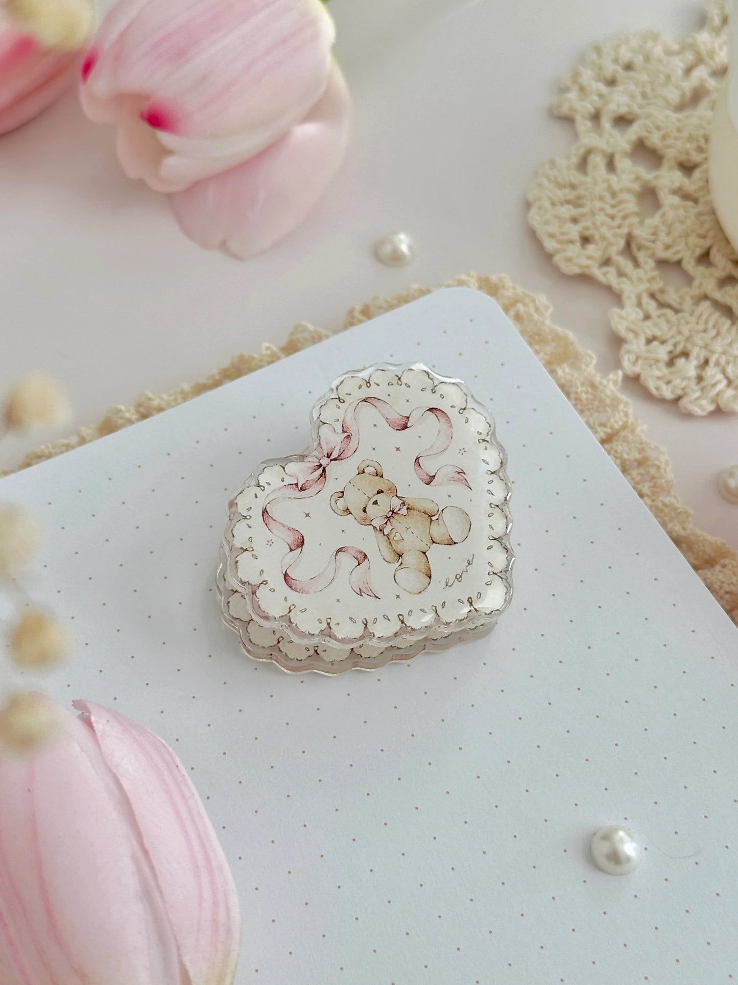 Journalclip | Teddy bear acryl