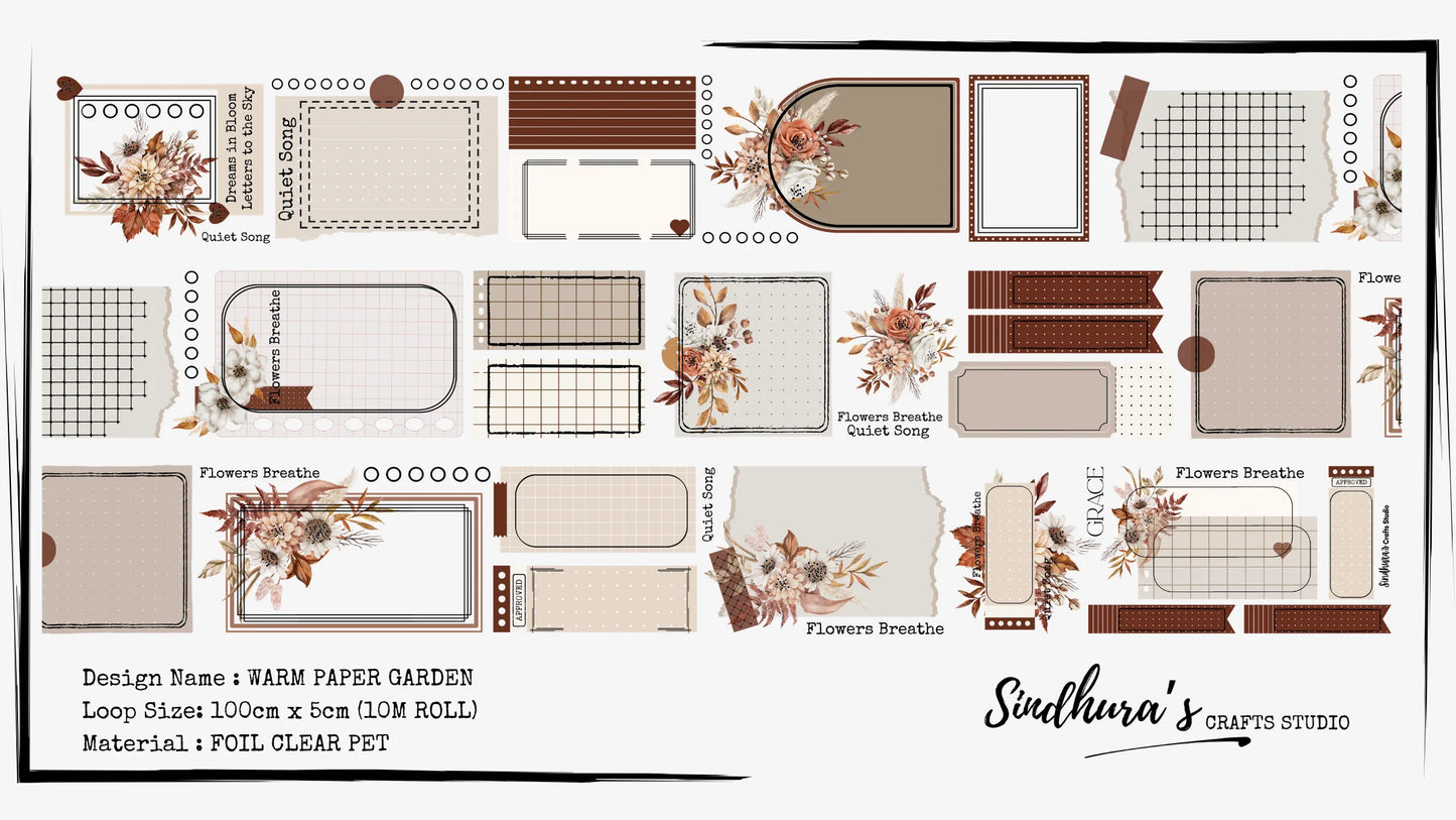 Pettape | Warm paper garden | gold