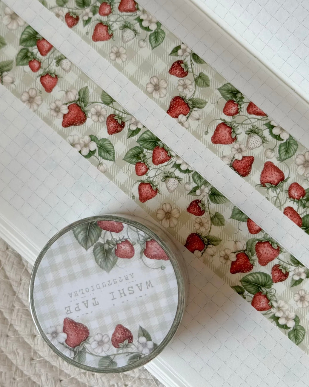 Washitape | aardbeitjes