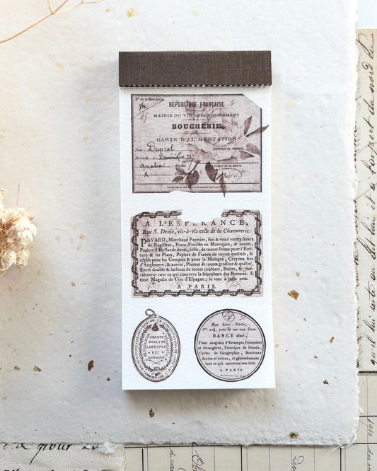Notepad | Crafting French labels