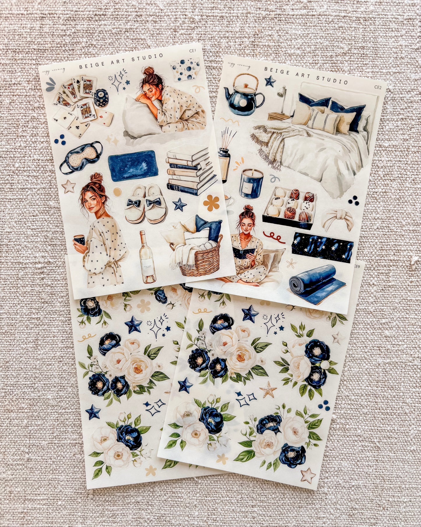 stickervel set | cozy evening