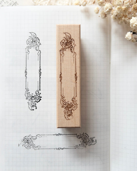Houten stempel | baroque frame