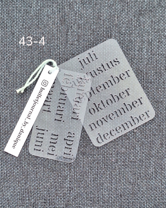 Stencil | nummer 43-4