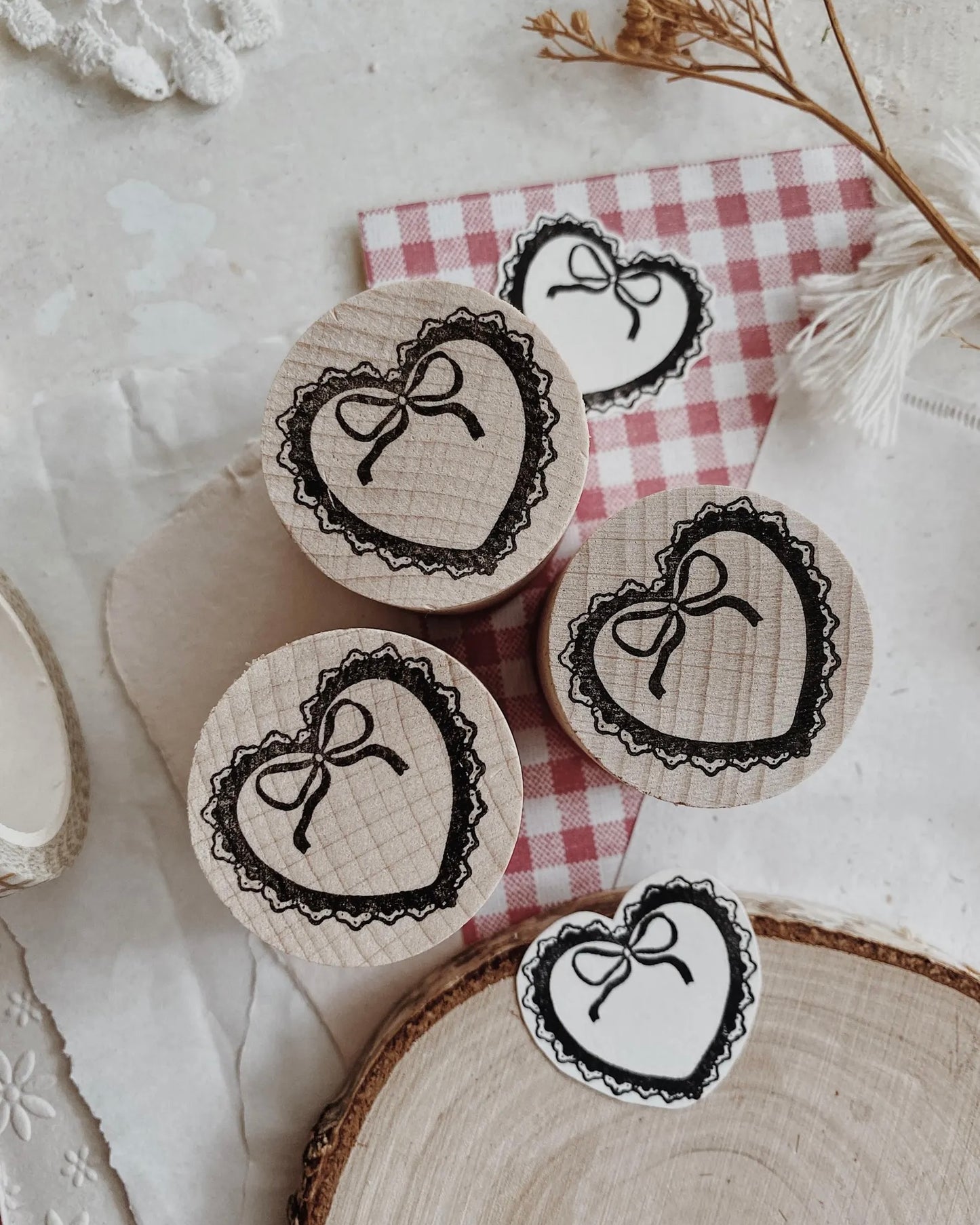 Houten stempel | ALHM | hartje