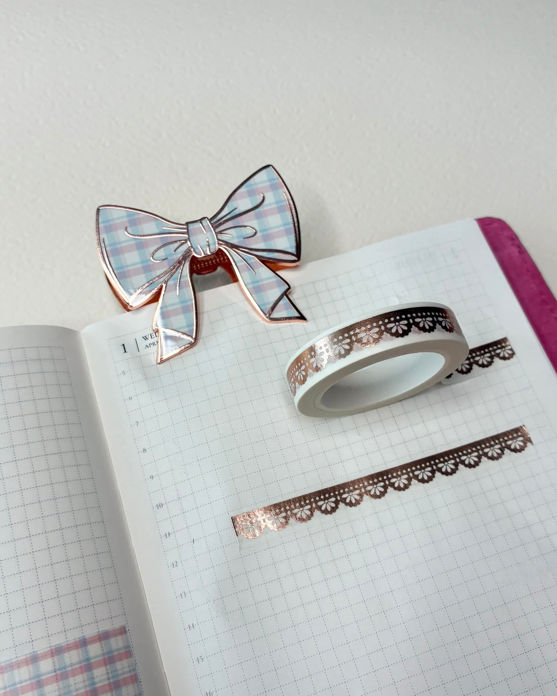 Washitape | lovely blue | lace rose