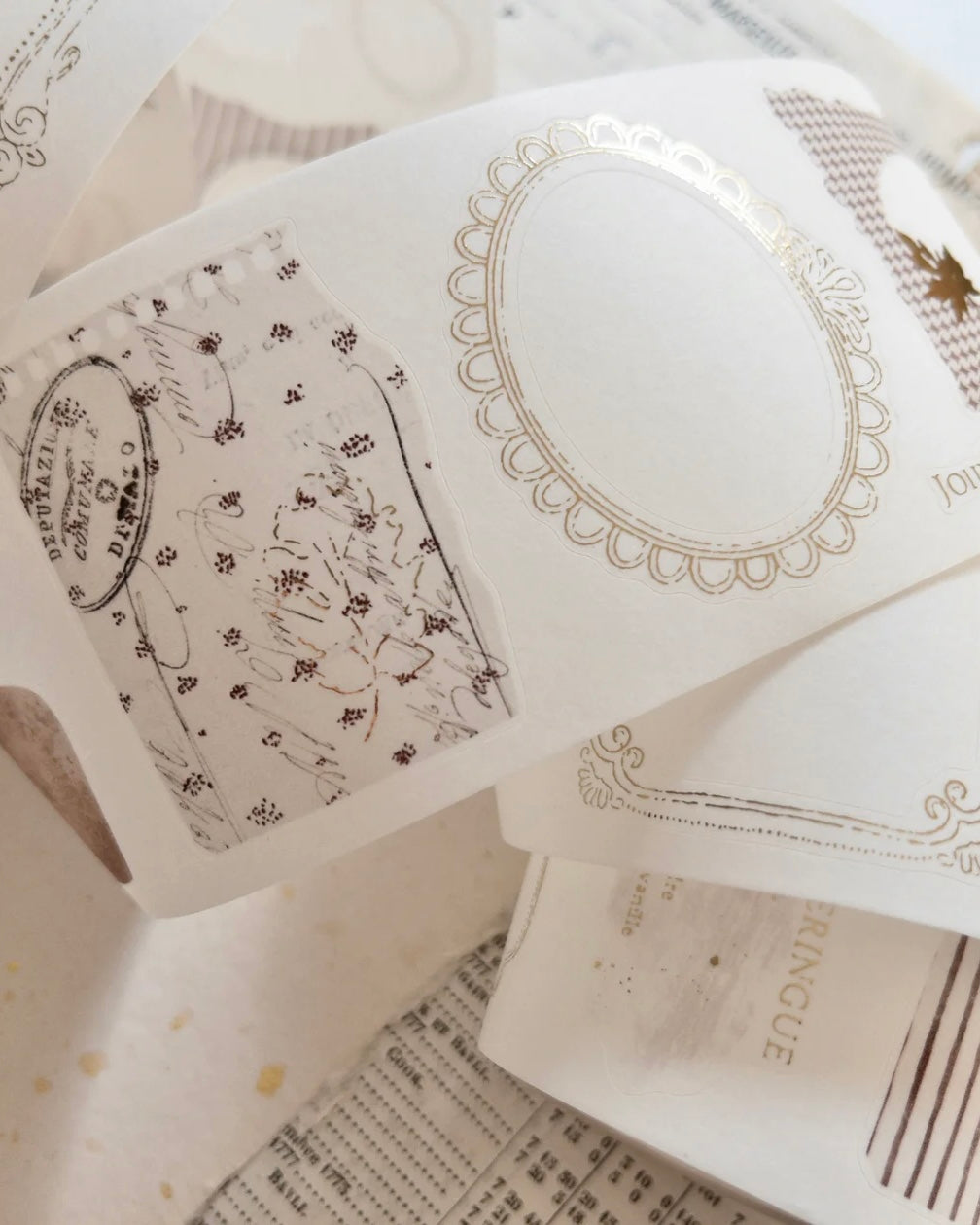 Washitape | autumn in layers | gold foil