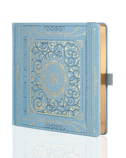 Journal | vintage blue square