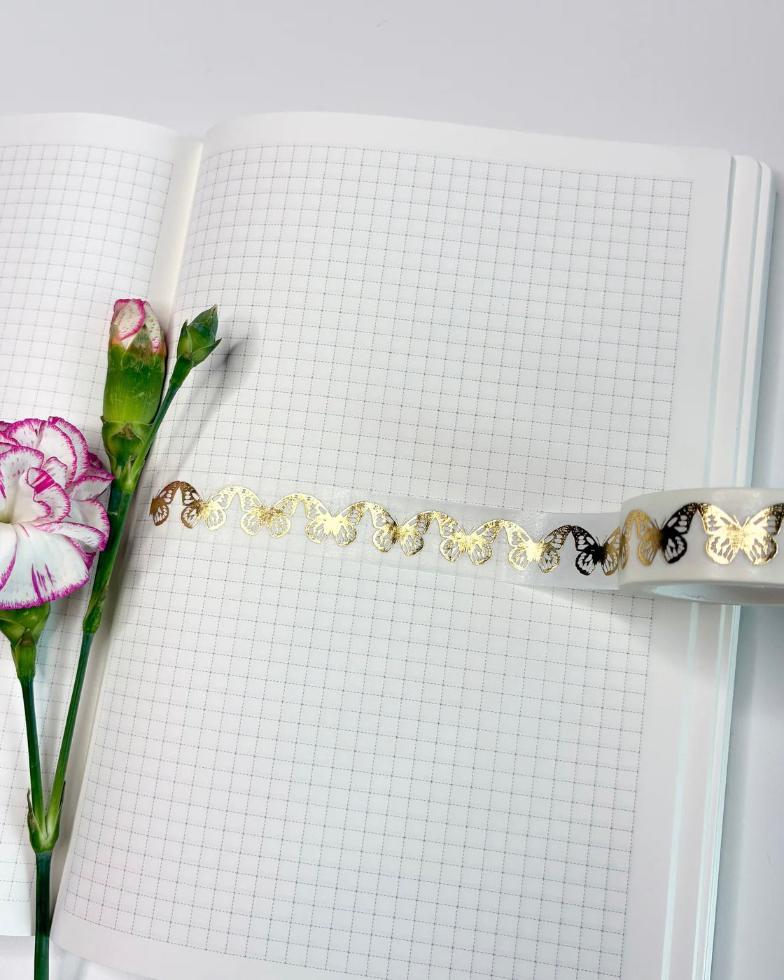 Washitape | spring lilac | gold butterly's
