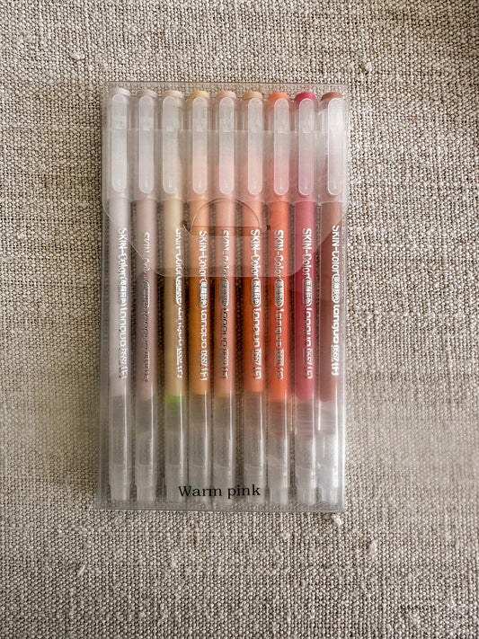 Acryl pennen - warm pink