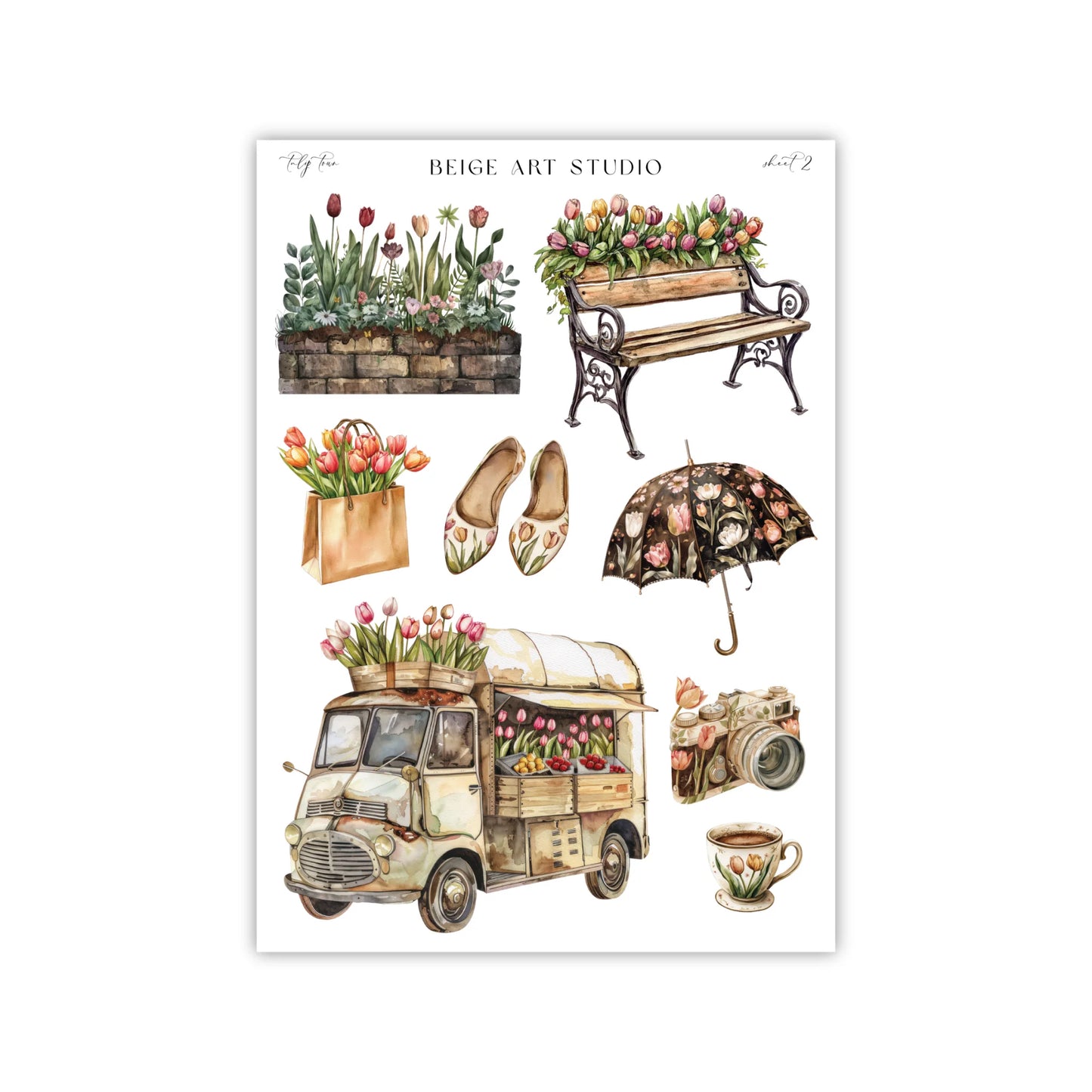 Stickervel set | tulip town