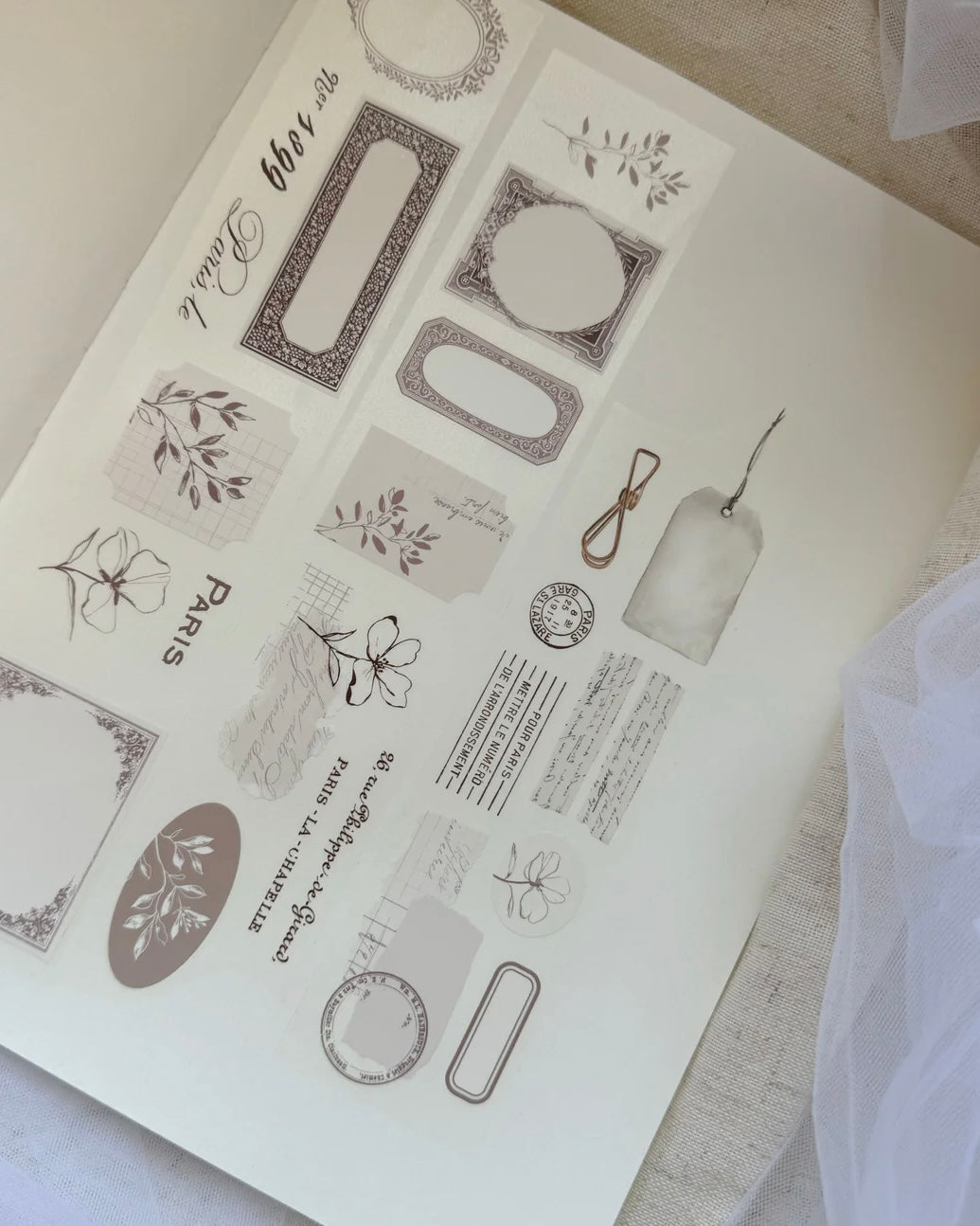 Pettape | floral ephemera| hele rol