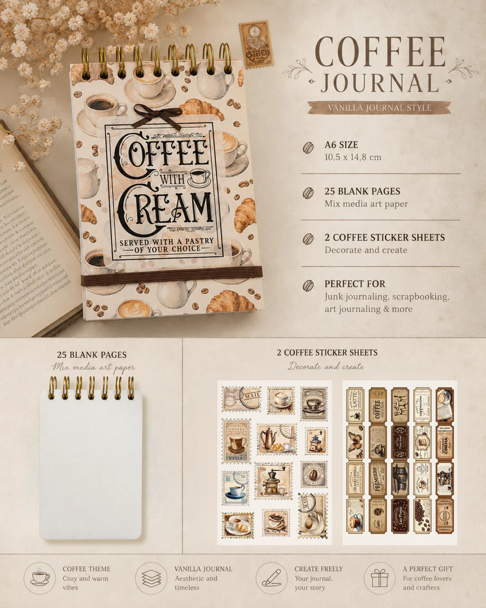 A6 ring journal | Roasted memories