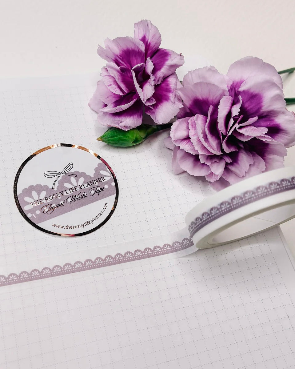 Washitape | purple lace small