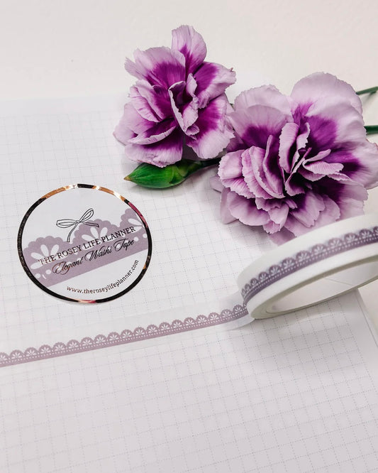 Washitape | purple lace small