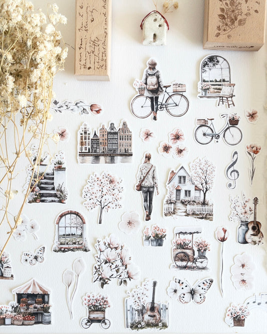Stickers| springtime melody 30 st.
