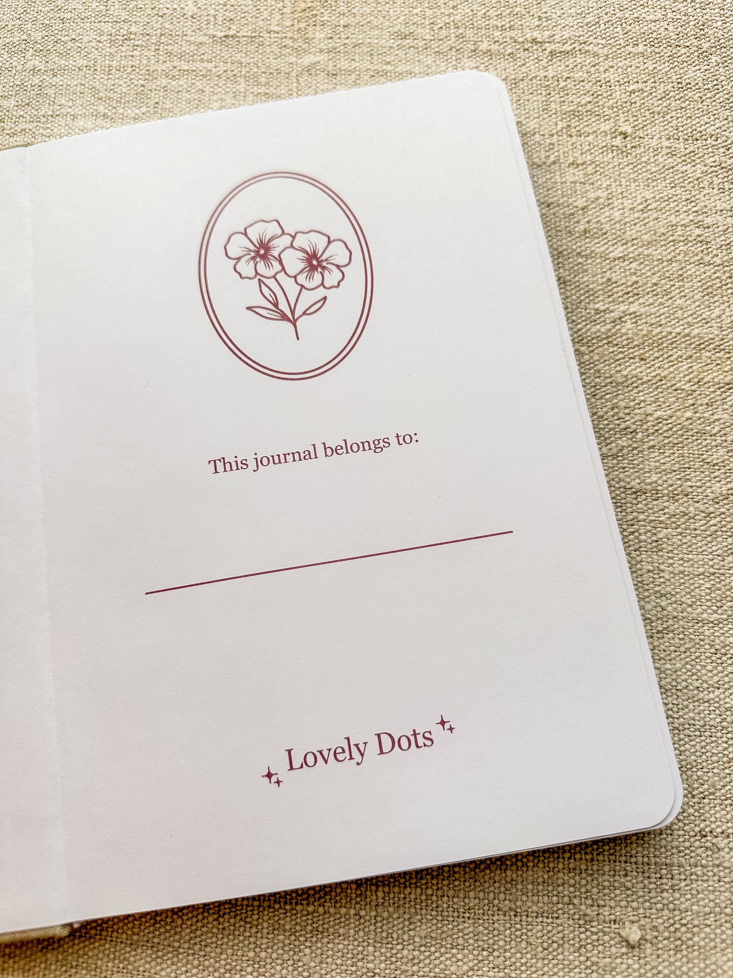 Lovely Dots journal | oud roze