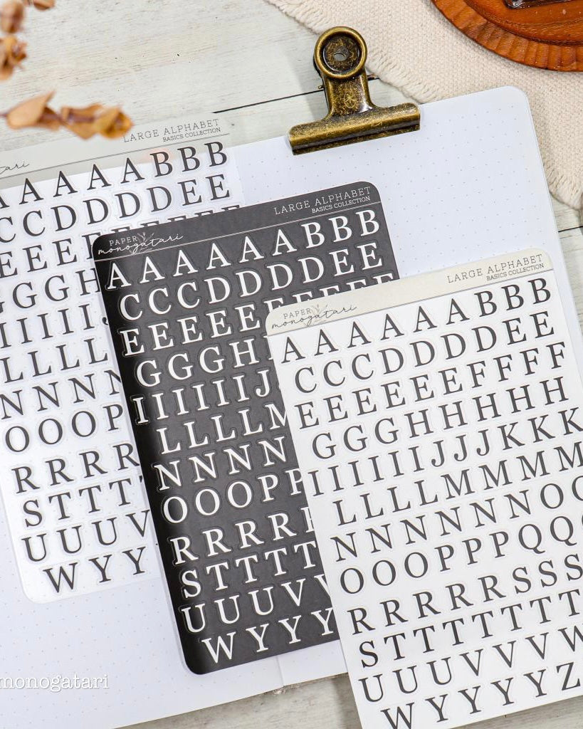 Stickervel | large alphabet