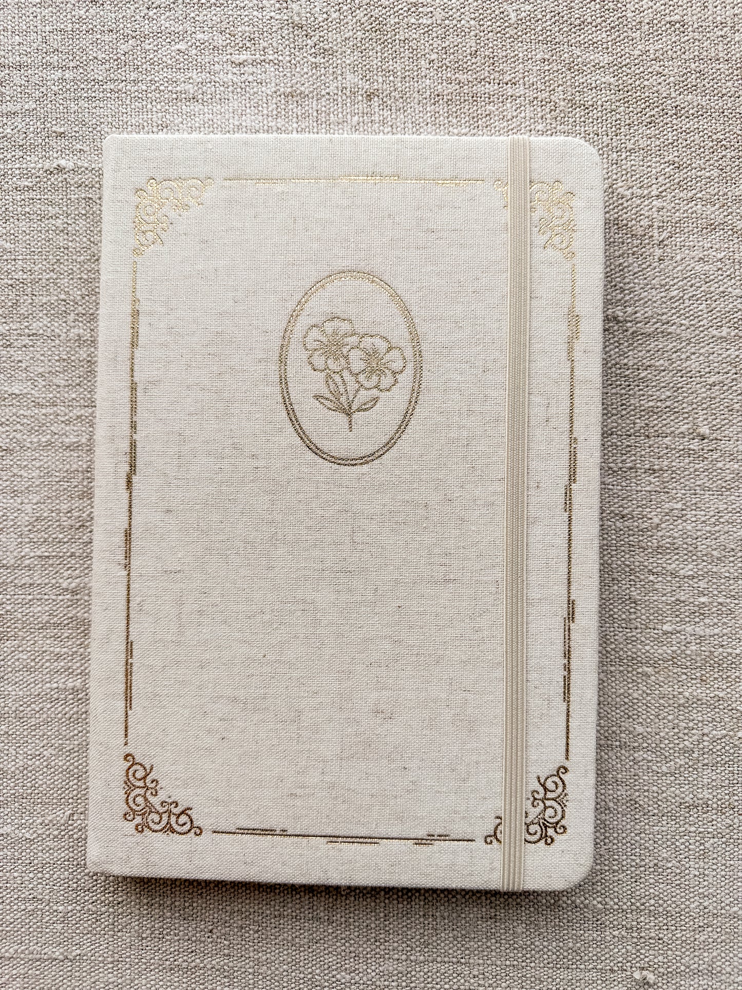Lovely Dots journal | linnen beige