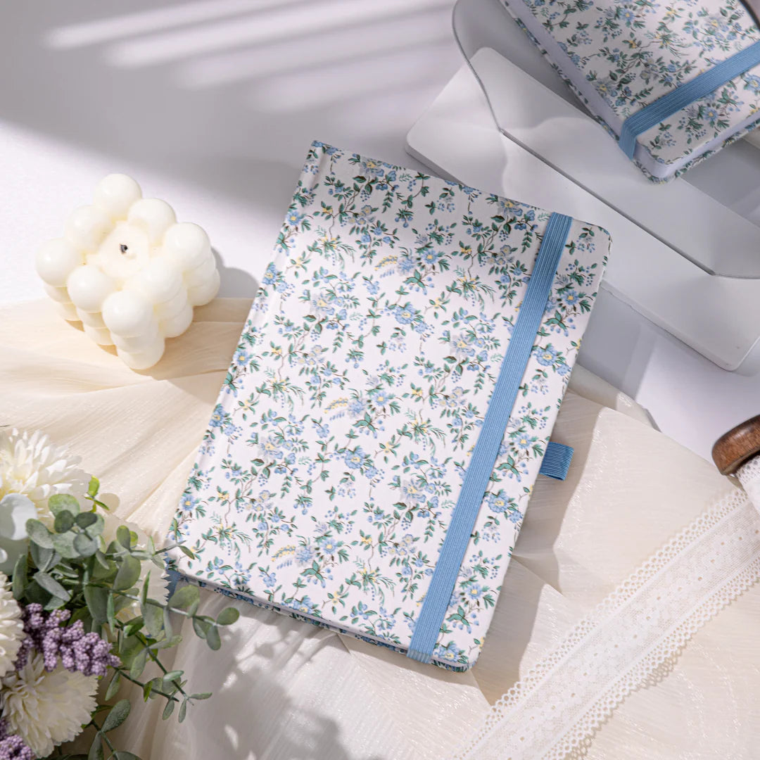 Journal | floral blue