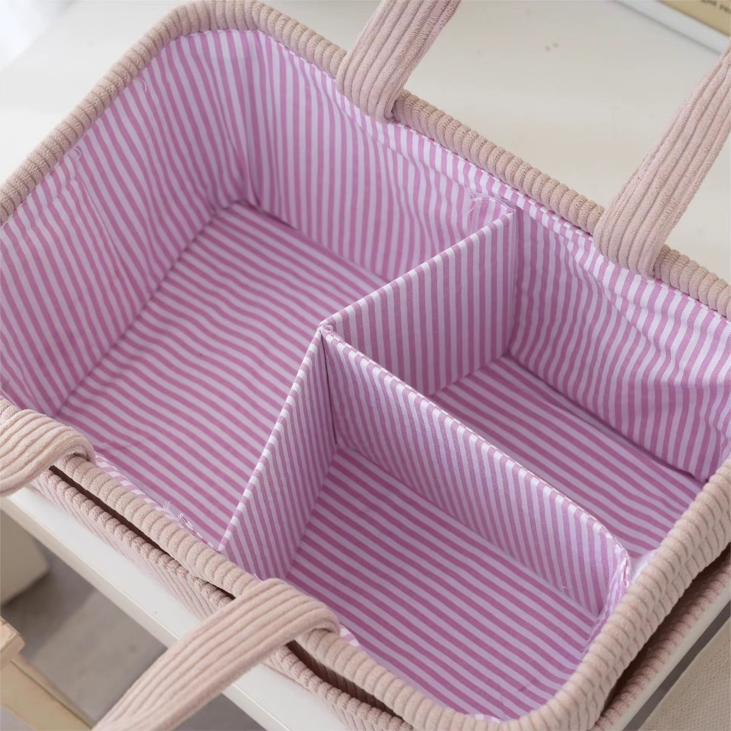 Hobbytas rib | grijs, roze of groen