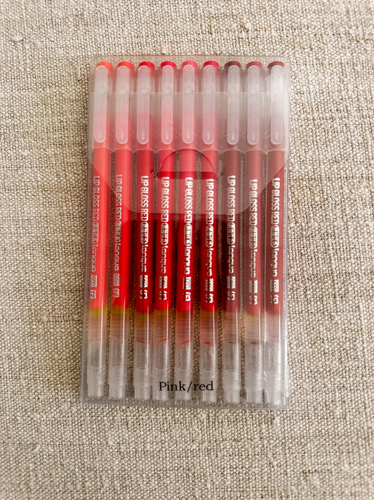 Acryl pennen - pink/red