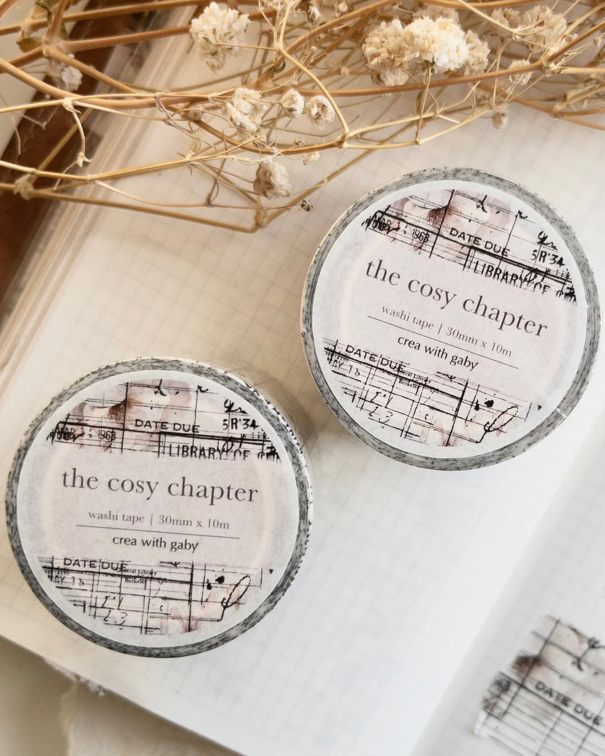 Washitape | the cozy chapter | vintage library