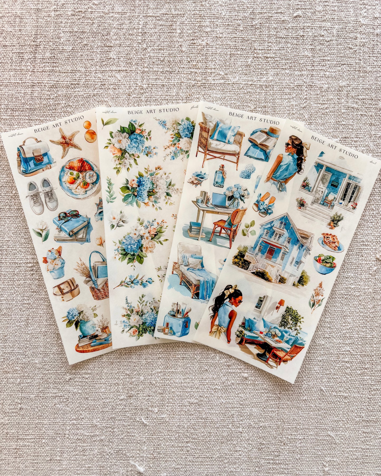 stickervel set | coastal charm