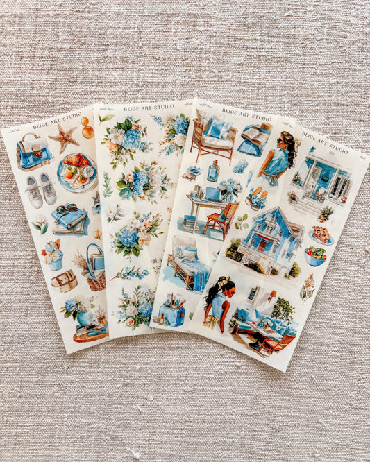 stickervel set | coastal charm