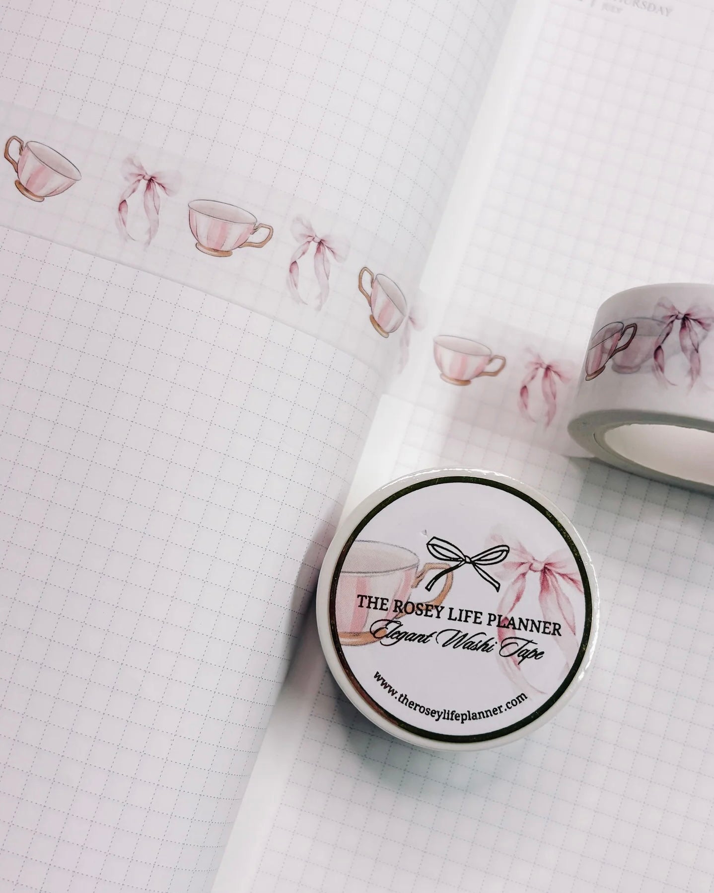 Washitape | cups and bows