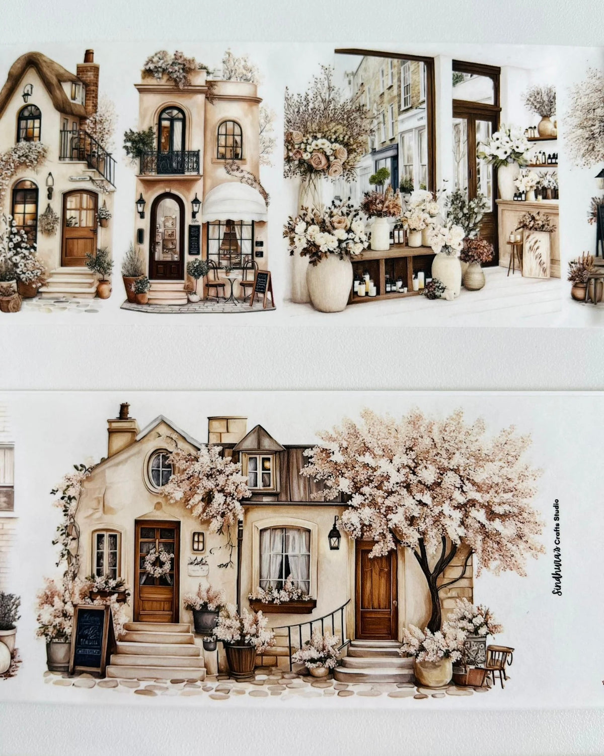 Washitape | Autumn Promenade | White Background Tape