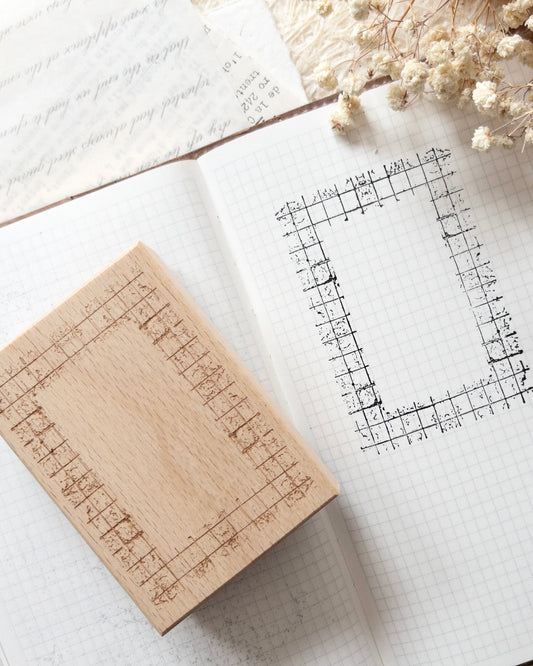 Houten stempel | grid frame