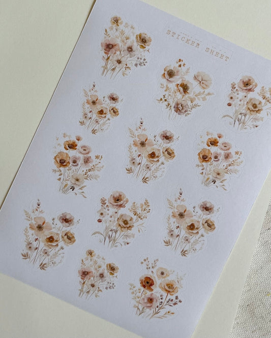 Stickervel | bloemen