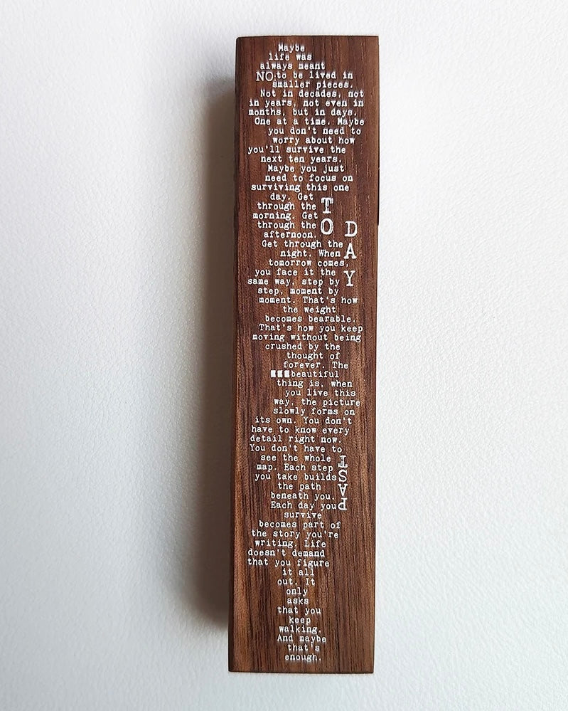 Houten stempel | Vertical text