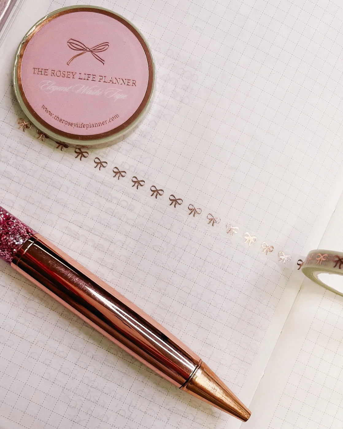 Washitape | rose gold bow small