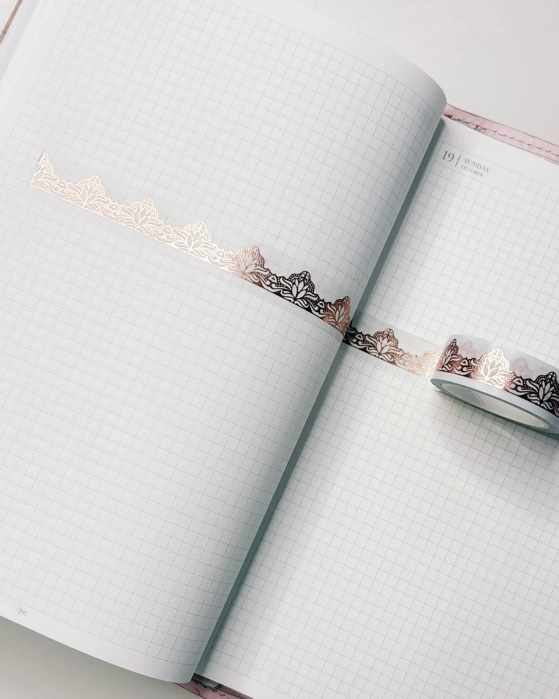 Washitape | rose gold lace