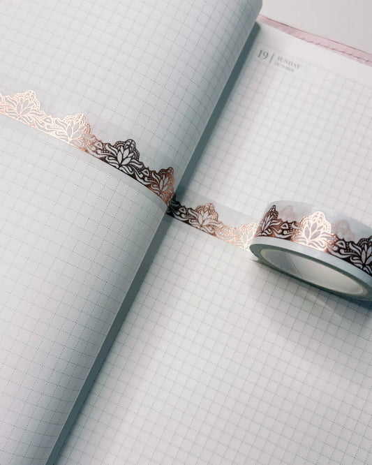 Washitape | rose gold lace
