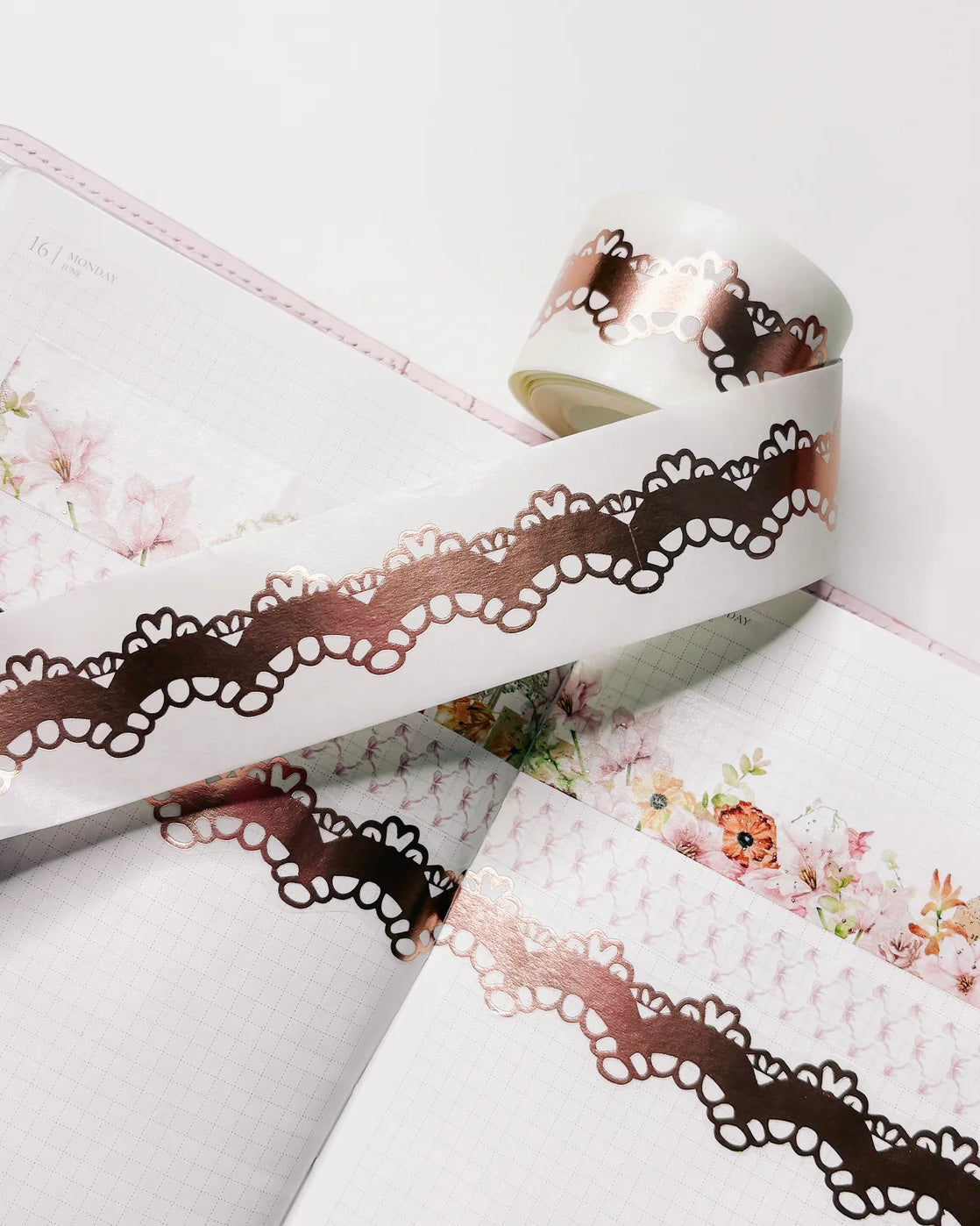 Washitape | rose gold lace