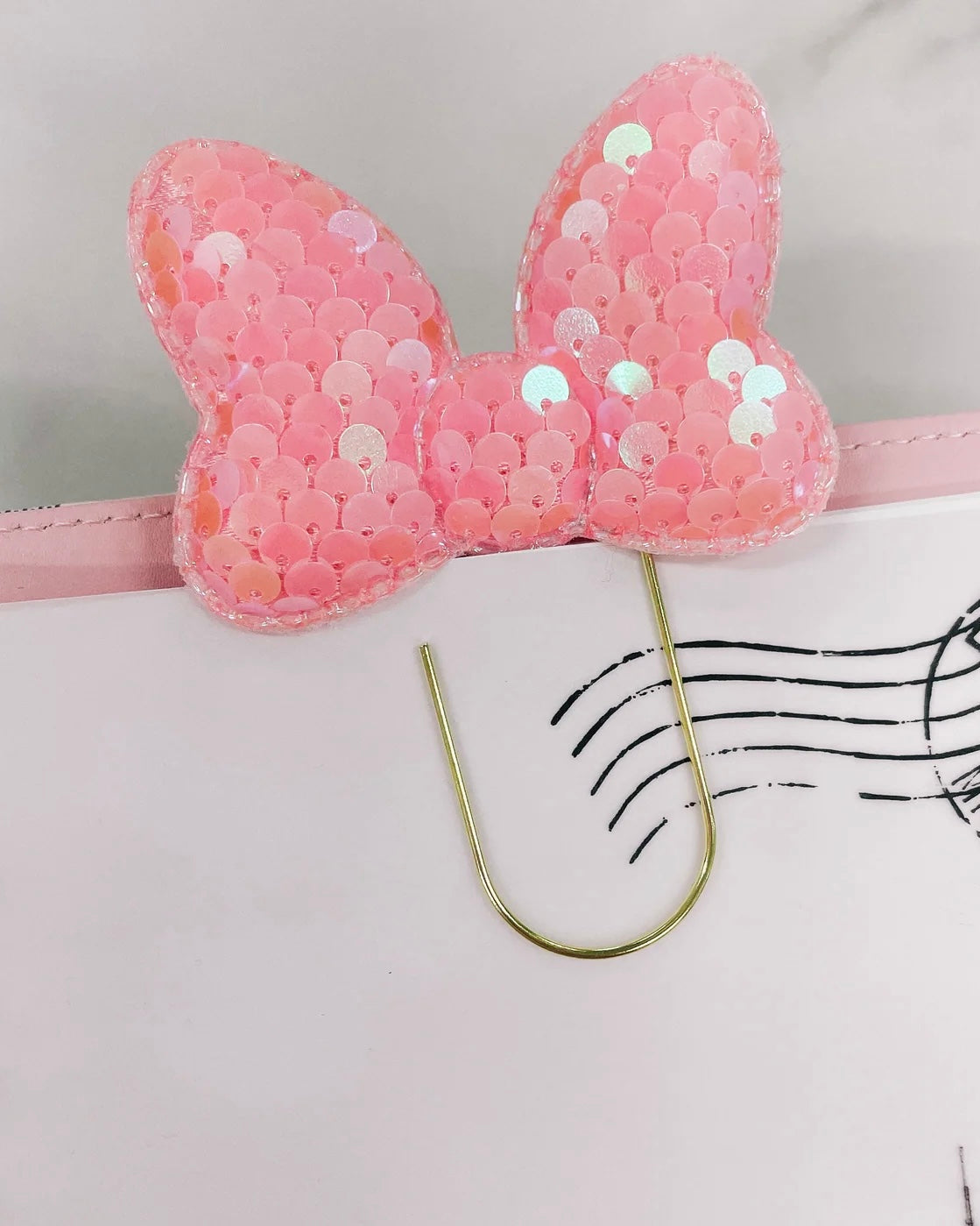 Plannerclip | pallette strik roze
