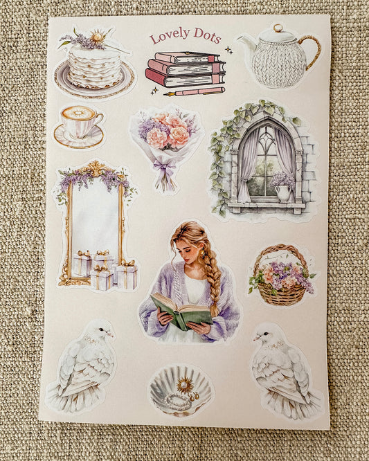 Stickervel | rapunzel purple 1