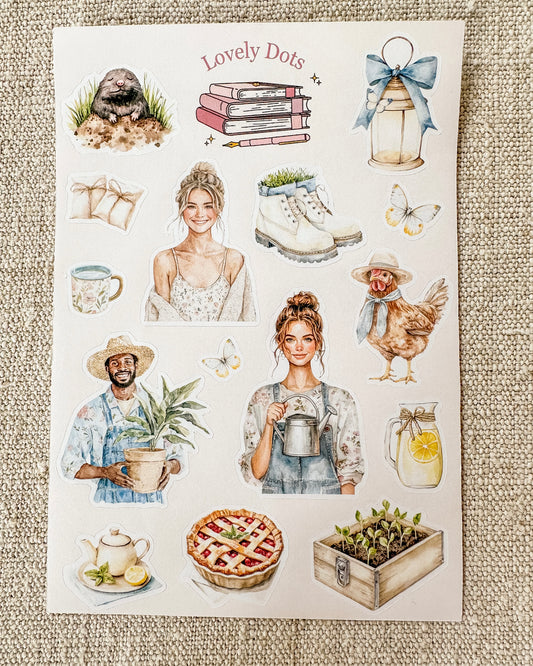 Stickervel | garden love 1