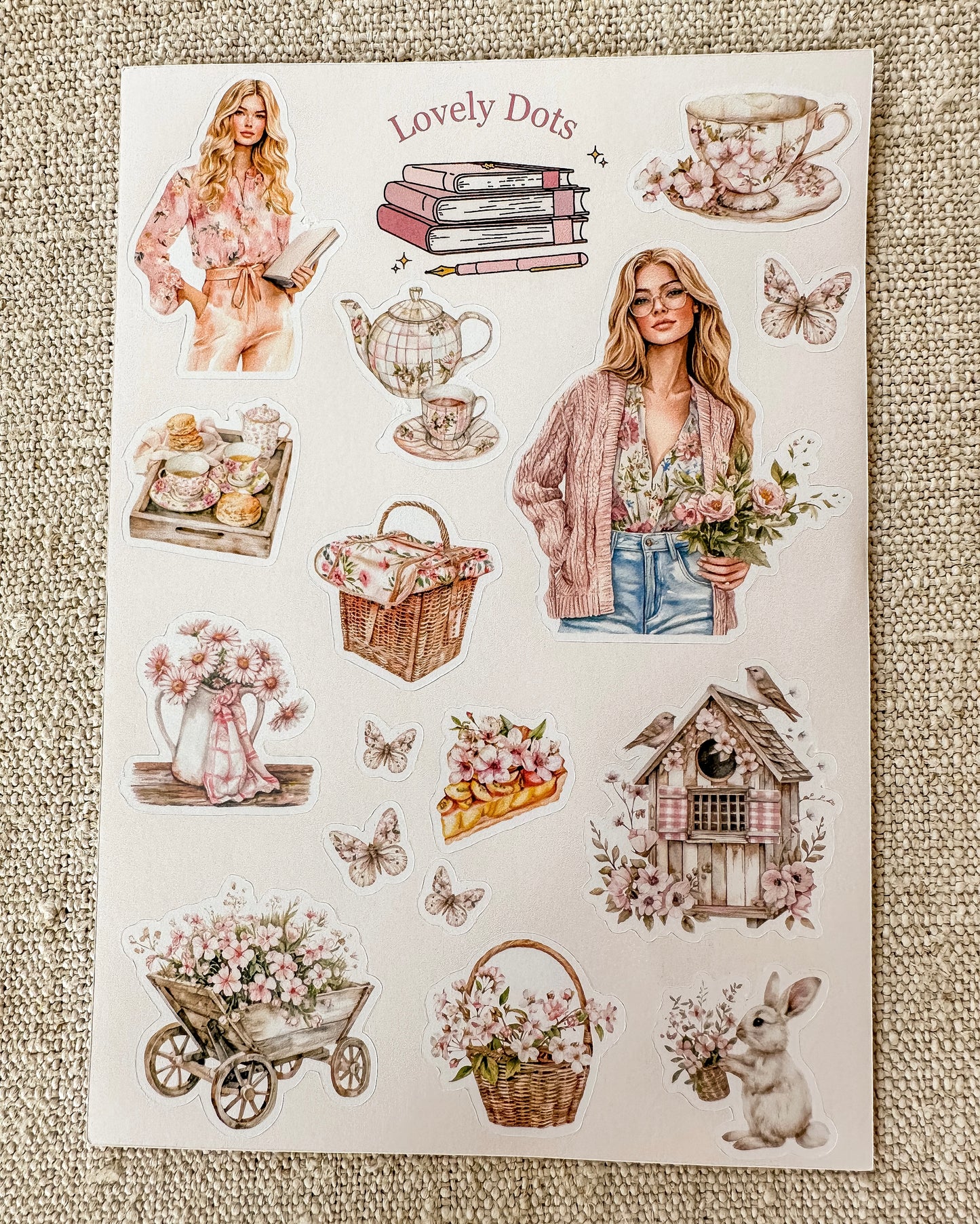 Stickervel | meisjes roze 1