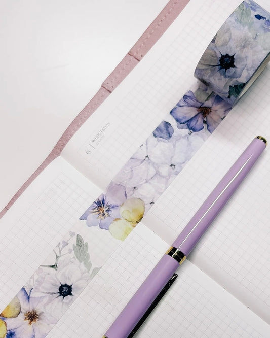 Washitape | purple flowers