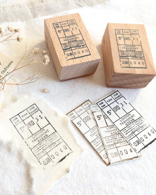 Houten stempel | label