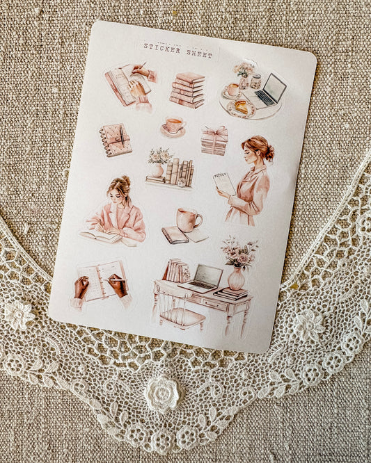 Stickervel | planning pink