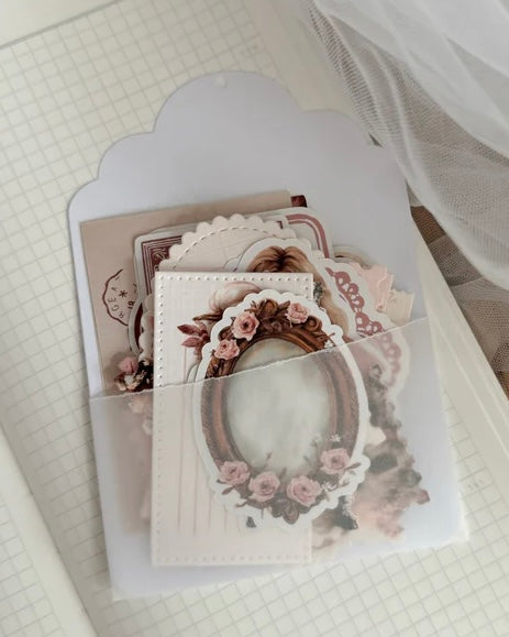 Papier/sticker set| pink harvest 29 st.