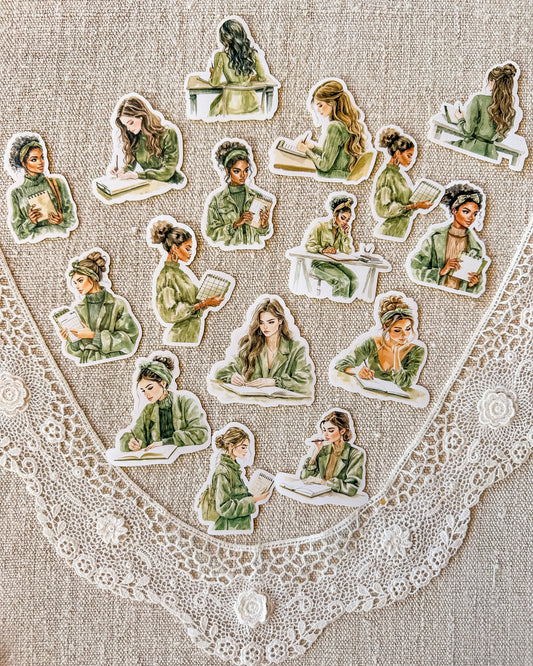 Stickers| planning girls green
