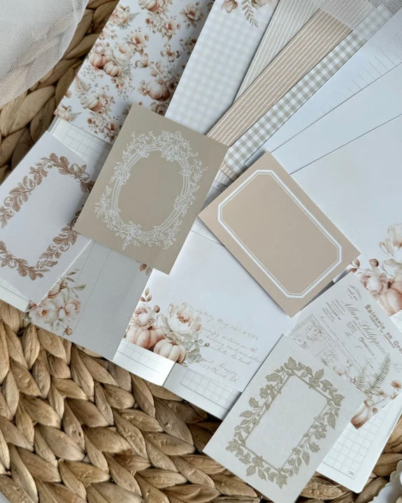 Papierset| soft pumpkin 30 st.