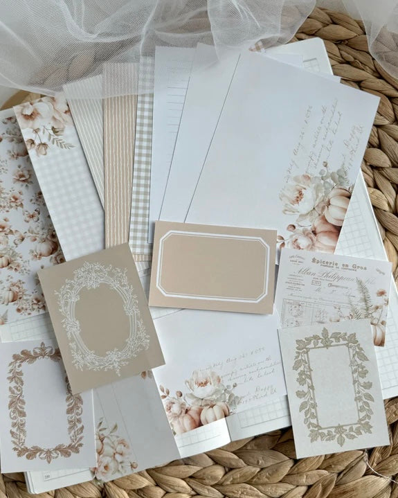 Papierset| soft pumpkin 30 st.