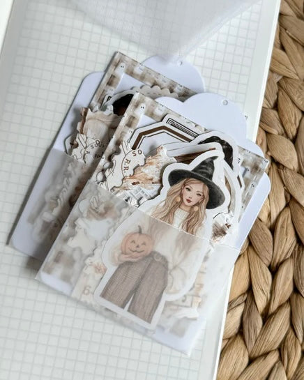 Papier/sticker set| cozy halloween 30 st.